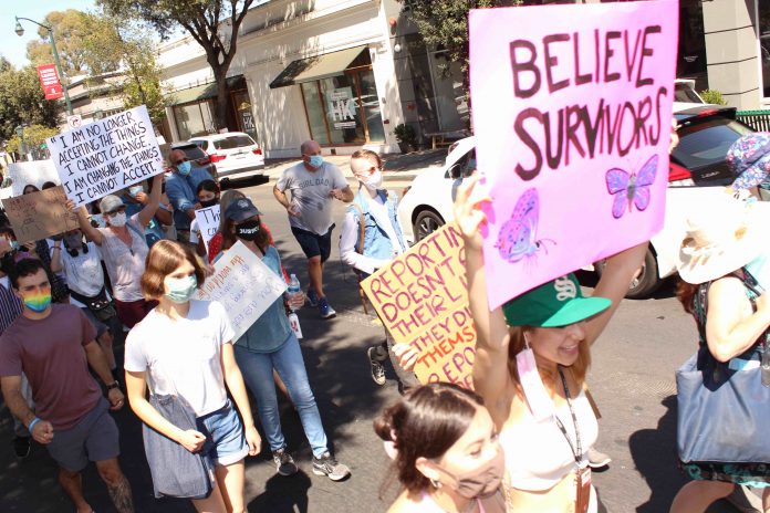 sex assault survivors march