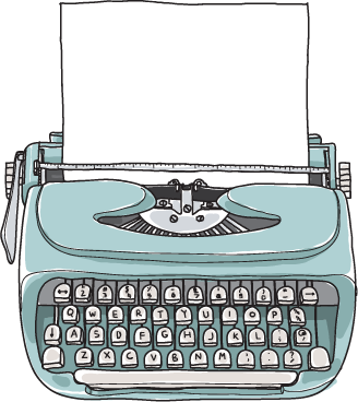 Image of a retro typewriter.