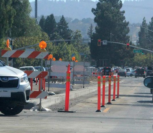 Median work on Los Gatos Boulevard continues through November