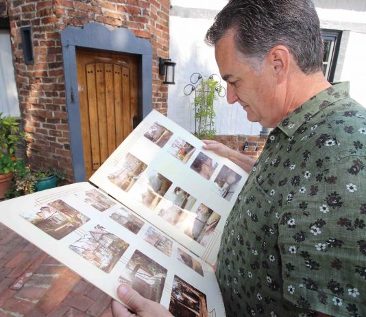 looking at the old photos