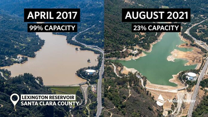 lexington reservoir 2017 2021 valley water drought