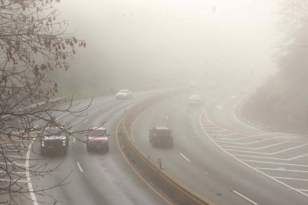 Highway 17 Foggy conditions