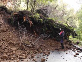Los Gatos’ rainfall roughly average in 2021 E. Zayante Road Landslide