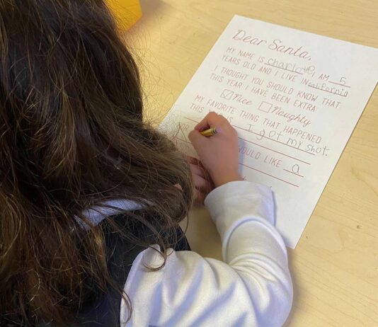 Have Los Gatos kids been naughty or nice this year? st mary's school kindergarten letters santa