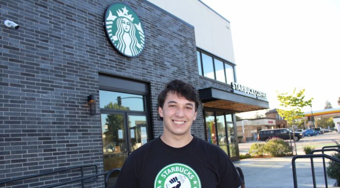 Joe Thompson at Starbucks in Santa Cruz