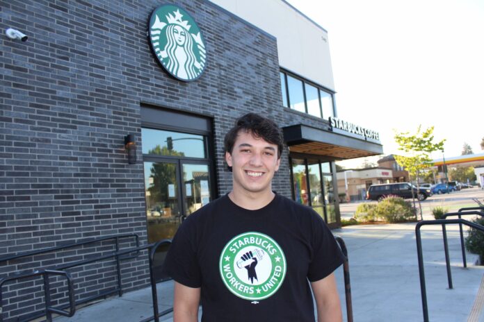 Joe Thompson at Starbucks in Santa Cruz