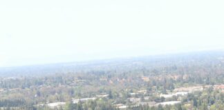 Looking out from the Los Gatos hills