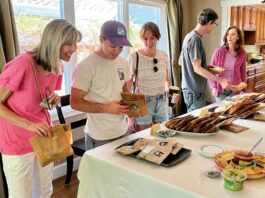 plant based advocates bake sale kristine goldberg rob moore kylie clark chris lisa wade