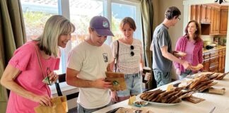 plant based advocates bake sale kristine goldberg rob moore kylie clark chris lisa wade