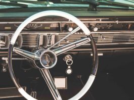 classic car interior