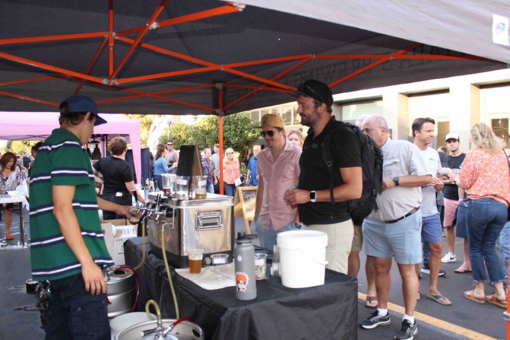 pouring beer