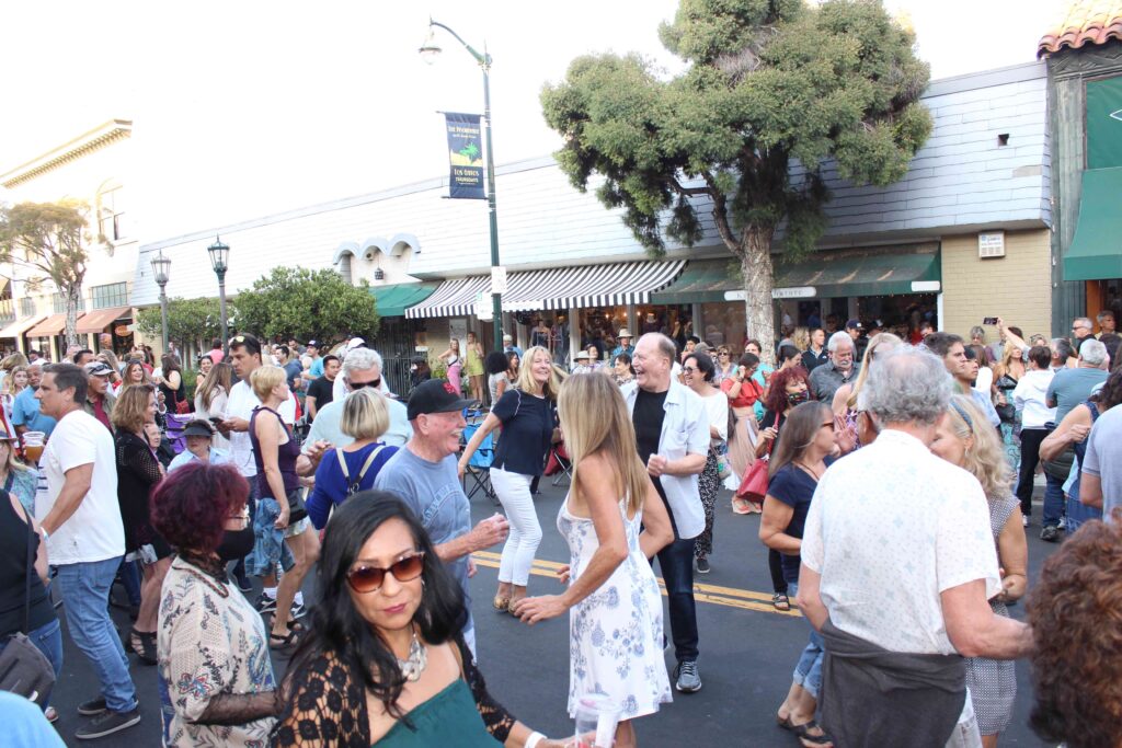 dancing on the street