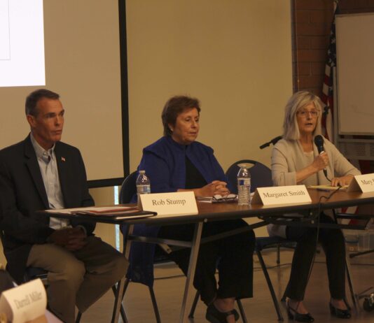 Public gets first look at council candidates three candidates at forum