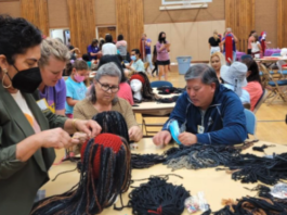 making yarn wigs