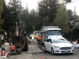 Water Main Construction Work