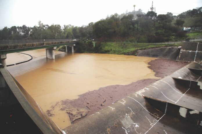 Lexington Reservoir at capacity