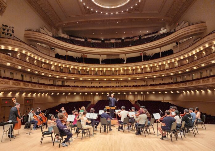 orchestra at Carnegie Hall