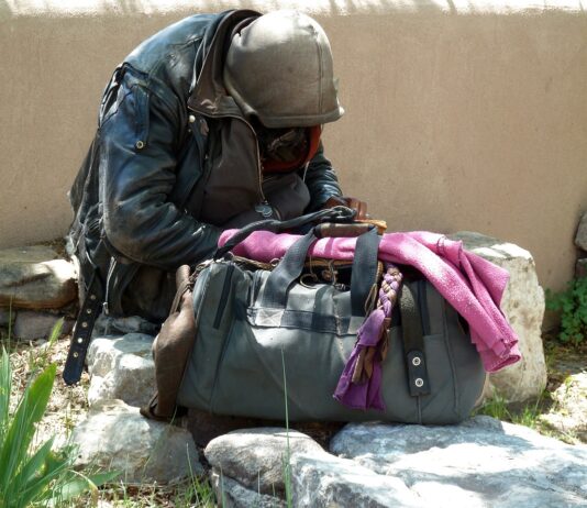 Losing income is the chief cause of homelessness, study finds homeless person