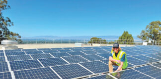 Overlook solar power array in Los Gatos