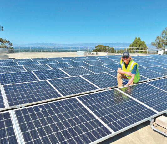 Overlook solar power array in Los Gatos