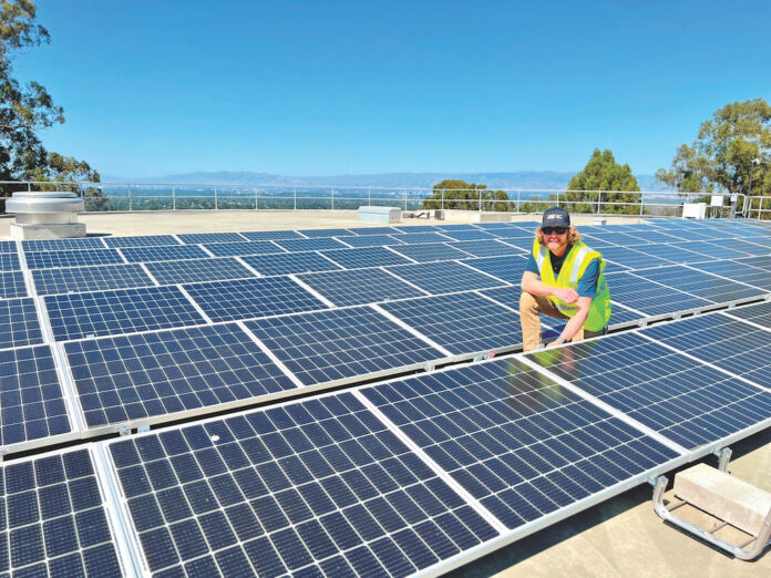 Overlook solar power array in Los Gatos