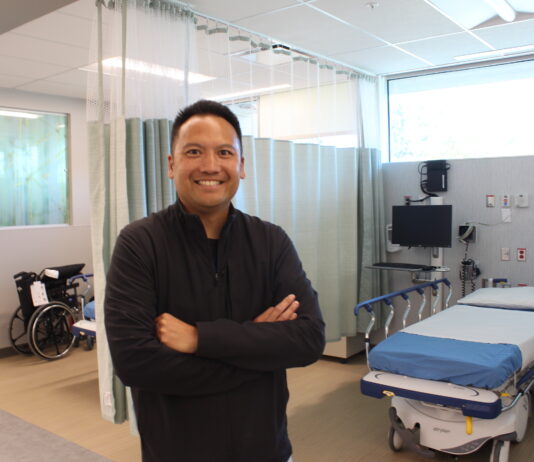 Dr. Alan Sue at the hospital