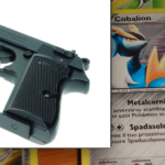 Image for display with article titled Handgun and Pokemon cards stolen from unlocked vehicle on Farley Road (Police Blotter, July 9-15)