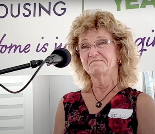 Residents overjoyed with new digs at North 40’s Walnut Grove Connie Binning smiles