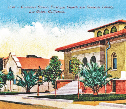 The libraries of Los Gatos (Discover LOST Gatos) los gatos library postcard historic