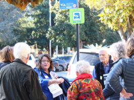 Seniors wait for the bus