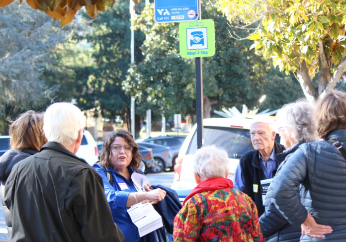 Seniors wait for the bus