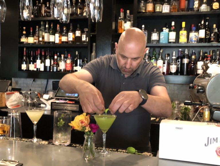 making a drink