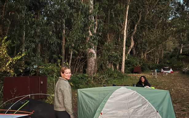 REI tent and people