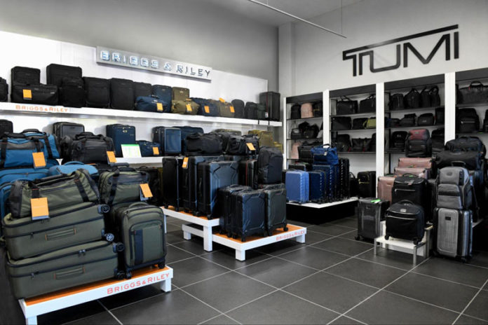 Interior shot of luggage in Departures