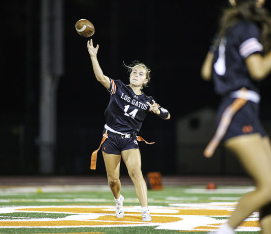 Los Gatos High School flag football team ends inaugural season with share of league title