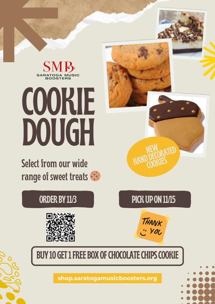 cookie dough fundraiser poster