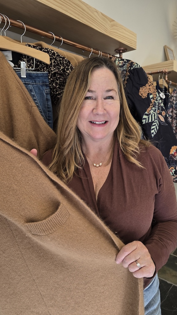 brown cashmere coat