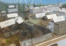 Model of the town in the past