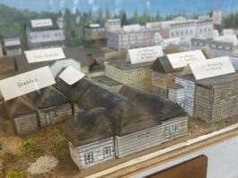 Model of the town in the past