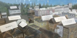 Model of the town in the past