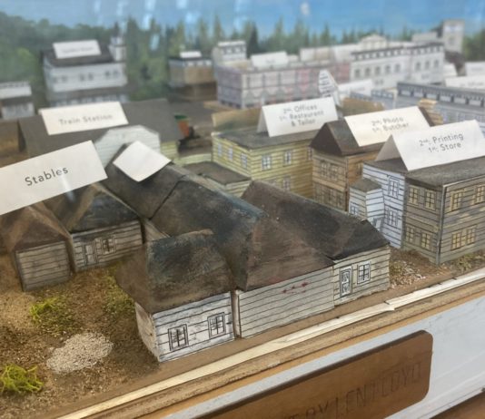 Model of the town in the past