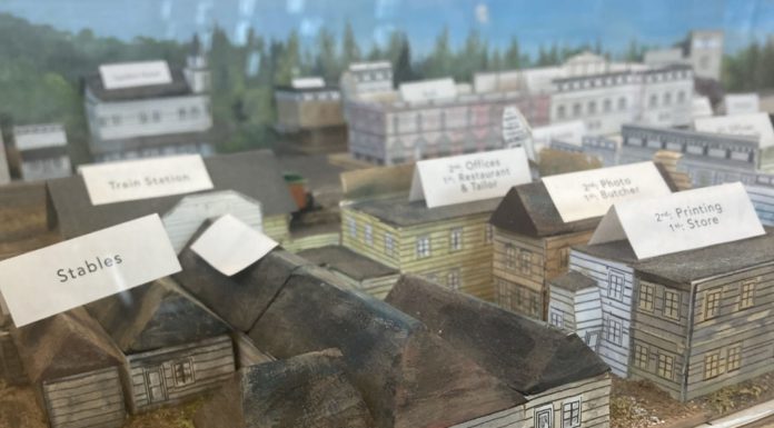 Model of the town in the past