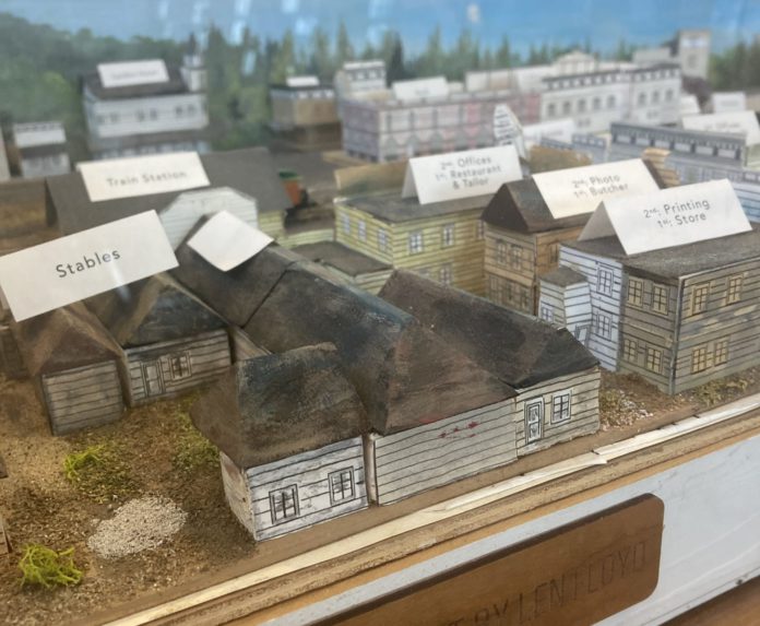 Model of the town in the past