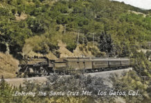 railroad line through the mountains