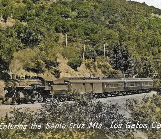 railroad line through the mountains