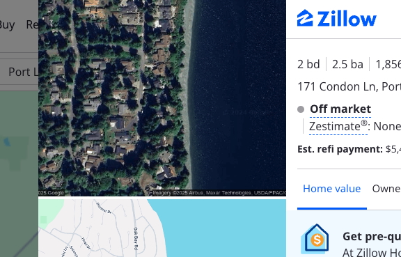 Zillow page screenshot