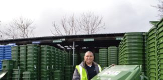 green bins