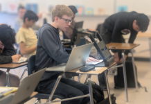 blind student takes test