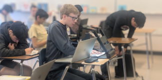 blind student takes test