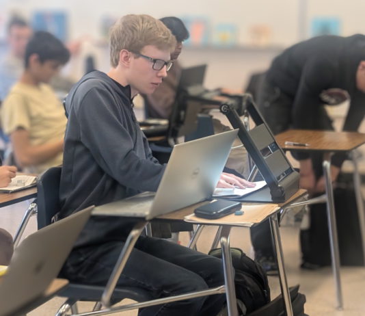 blind student takes test